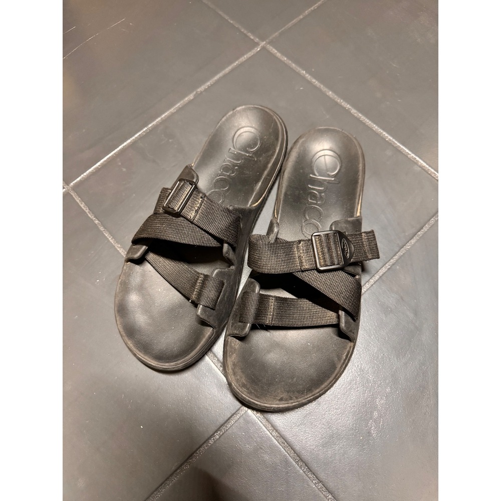 Chaco Chillos‎ Slide Sandals Womens 11 Black Adjustable Straps JCH107595
